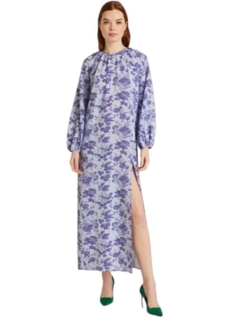 Hill House NWT The Simone Dress in Lilac Tonal Floral, Large